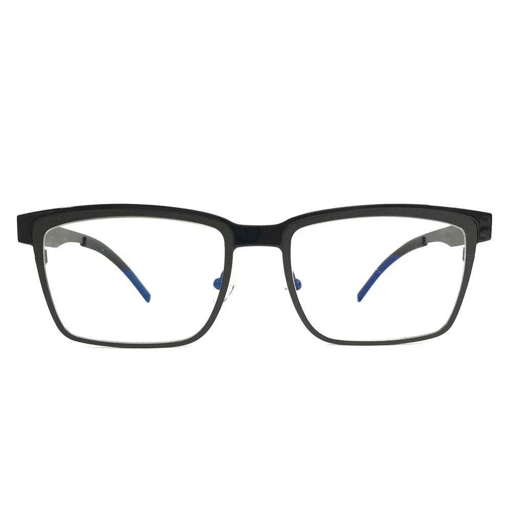 Tom Davies Eyeglasses Frames TD757 Col. 2277 Matte Gray Polished Black 54-18-140